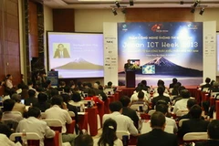 Quang cảnh Hội nghị quốc tế gia công xuất khẩu phần mềm Việt Nam-Nhật Bản. (Ảnh: Trọng Đạt/TTXVN)