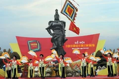 Màn múa mừng Lễ hội kỷ niệm 1970 năm ngày Nữ tướng Lê Chân thắng trận. (Nguồn: Baohaiphong.com.vn)