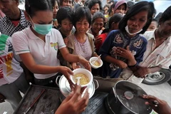 Viện trợ lương thực. (Nguồn: AFP/TTXVN)