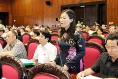 Đại biểu Quốc hội phát biểu ý kiến. (Ảnh: Thái Bình/TTXVN)