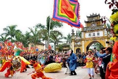 Lễ hội Kinh Dương Vương. (Ảnh: Nguyễn Thúy/TTXVN)