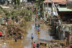 Cảnh tàn phá sau khi bão Washi tràn qua Cagayan de Oroon. (Nguồn: AFP/TTXVN)
