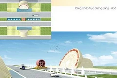 Một mẫu thiết kế cổng chào của Hà Nội. (Nguồn: Internet)