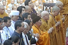 Quang cảnh Đại lễ Phật đản tại Thành phố Hồ Chí Minh. (Ảnh: Thế Anh/TTXVN)