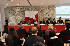 Khai trương Văn phòng Việt Nam và Diễn đàn kinh doanh "Điểm đến Việt Nam". (Ảnh: Phạm Thành/Vietnam+)