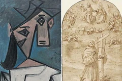 Hai bức tranh của Pablo Picasso và Guglielmo Caccia. (Nguồn: Getty Images)