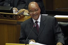 Tổng thống Nam Phi Jacob Zuma đọc Thông điệp quốc gia 2012. (Nguồn: Reuters)