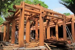 Chùa Trăm Gian cổ kính bị phá dỡ xây mới. (Nguồn: Thethaovanhoa.vn)