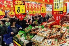 Trong tháng 1 vừa qua, chỉ số giá tiêu dùng ở Trung Quốc là 4,9%. Ảnh minh họa. (Nguồn: Internet)