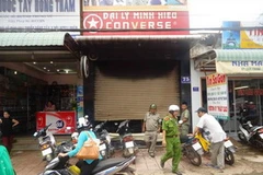 Đại lý giày dép Minh Hiếu ở số 75 Điểu Ông, trong khu vực chợ Đồng Xoài (Bình Phước). (Nguồn: NLĐ)