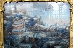 Thơ trong tranh gương treo tại lăng Tự Đức. (Ảnh: Quốc Việt/Vietnam+)