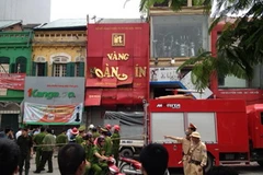 Hiện trường vụ nổ. (Ảnh: Vietnam+)