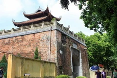 Bắc Môn - một trong những cổng thành còn lại của Hoàng thành Thăng Long. (Ảnh: Nhật Anh/TTXVN)