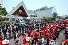 Làn sóng biểu tình lan rộng tại Thái Lan. (Ảnh: AFP/TTXVN)