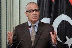 Thủ tướng Libya Ali Zeidan trong cuộc họp báo ở Tripoli ngày 29/7. (Nguồn: THX/TTXVN)