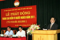 Phó Thủ tướng Hoàng Trung Hải phát biểu tại lễ phát động. (Ảnh: Nguyễn Dân/TTXVN)