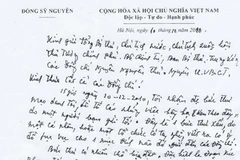 Ông Đồng Sỹ Nguyên đã viết thư lên án kẻ mạo danh mình. (Ảnh: PV/Vietnam+)