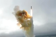 Tên lửa GMD rời bệ phóng tại California ngày 26/1. (Nguồn: AFP/TTXVN)