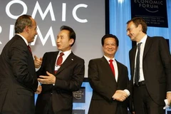 Thủ tướng Nguyễn Tấn Dũng dự Diễn đàn Kinh tế Thế giới (WEF) Davos 2010. (Ảnh: Đức Tám/TTXVN)