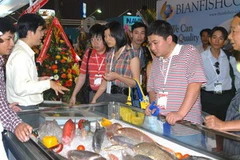 triển lãm Vietfish 2009 . Ảnh: Hoàng Hải-TTXVN