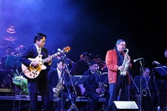 Đêm nhạc jazz “Quyền Văn Minh và những người bạn” năm 2010. (Ảnh: Phương Hoa/TTXVN)