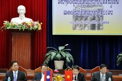 Hội nghị cấp cao Quảng Nam (Việt Nam) - Sekong (Lào). (Ảnh: Trần Tĩnh/Vietnam+)