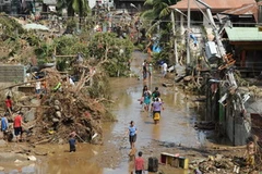 Cảnh tàn phá sau khi bão Washi tràn qua Cagayan de Oroon. (Nguồn: AFP/TTXVN)