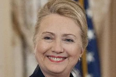 Ngoại trưởng Mỹ Hillary Clinton tại lễ kỷ niệm lần thứ 20 các vấn đề đối ngoại ở Washington, DC., ngày 28/11. (Nguồn: AFP/TTXVN)
