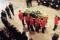 Đám tang công nương Diana. (Nguồn: AFP)