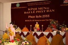 Quang cảnh buổi lễ. (Ảnh: Thanh Hải/Vietnam+)