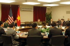 Phiên đối thoại về Chính trị - An ninh - Quốc phòng Mỹ-Việt Nam lần thứ tư. (Ảnh: Đỗ Thúy/TTXVN)