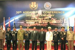 Tư lệnh cảnh sát các nước ASEAN. (Ảnh: Nguyễn Hùng/TTXVN) 