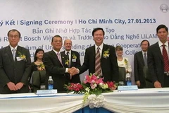 Lễ ký kết hợp tác đào tạo nghề trị giá 2,3 triệu USD. (Ảnh: Trần Xuân Tình/Vietnam+)