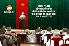 Quảng Trị tổ chức hội nghị hiệp thương lần thứ 3. (Ảnh: Hồ Cầu/TTXVN)