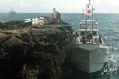 Một trong những đảo tranh chấp giữa Nhật Bản, Trung Quốc và vùng lãnh thổ Đài Loan trên vùng biển Hoa Đông ngày 9/9/1996. (Nguồn: AFP/TTXVN)