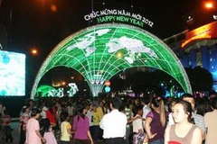 Đường Nguyễn Huệ đêm giao thừa. (Nguồn: Vietnamnet)