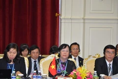 Bộ trưởng Phạm Thị Hải Chuyền tại Hội nghị. (Ảnh: Chí Hùng/Vietnam+)