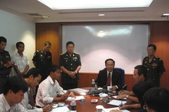 Quang cảnh buổi họp báo. (Ảnh: Nguyễn Hùng/Vietnam+)