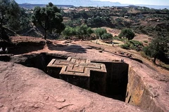 Một giáo đường đá ở Ethiopia. (Ảnh: Internet)