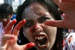 Lễ hội “thây ma sống” ở Malaysia. (Nguồn: AP)