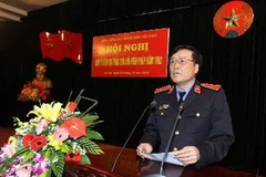 Ông Nguyễn Hòa Bình phát biểu tại Hội nghị. (Ảnh: An Đăng/TTXVN)