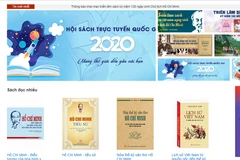 Hội sách trực tuyến quốc gia 2020 tạo ra sân chơi mới cho các đơn vị xuất bản và bạn đọc. (Ảnh chụp màn hình: PV/Vietnam+)