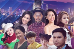 Dàn diễn viên tham gia bộ phim "Ok, Bố con anh đợi cơm em!" (Ảnh: Đoàn làm phim)