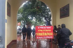 Phủ Tây Hồ (Hà Nội) nghiêm túc thực hiện đóng cửa, dừng đón du khách (Ảnh: Minh Sơn/Vietnam+)