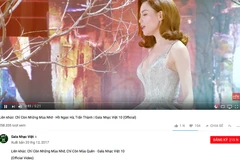 Ca sỹ Hồ Ngọc Hà hát ca khúc "Chỉ còn những mùa nhớ' của Minh Minh trong chương trình 'Gala Nhạc Việt 10' và phát hành DVD chưa được sự cho phép của tác giả? (Ảnh: Chụp màn hình) 