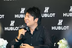Lang lang tại buổi họp báo tại Hà Nội sáng 31/8. (Ảnh: BTC) 