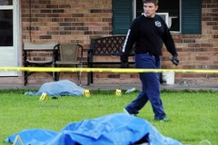 Hiện trường vụ tấn công bằng súng và dao tại Louisiana. (Nguồn: Reuters)