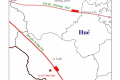 Thừa Thiên-Huế: Lại xảy ra động đất 3,3 độ Richter tại A Lưới