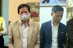 Các đối tượng Bùi Thị Thu, Sa Văn Khuyên, Mai Anh Tuấn và Bùi Thị Hoa. (Nguồn: cand.com.vn)