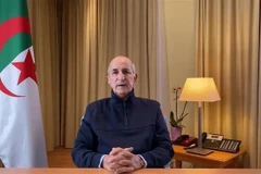 Tổng thống Algeria Abdelmadjid Tebboune phát biểu tại Algiers ngày 13/12/2020. (Ảnh: AFP/TTXVN)